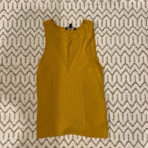 Express mustard colored tank top